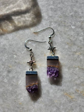 Load image into Gallery viewer, Amethyst Star Dangles