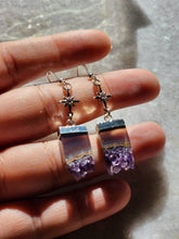 Load image into Gallery viewer, Amethyst Star Dangles